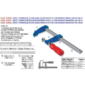 URKO TORNIQUETE MARQUETERIA Nº21 20 CM MANGO MADERA 2010020