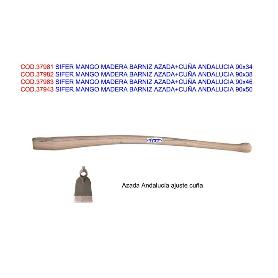 SIFER MANGO MADERA CURVO BARNIZ AZADA+CUÑA ANDALUCIA 90X38