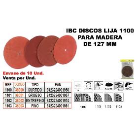 IBC FINSTOCK 1-101 10 DISCOS LIJA 127MM MADERA GRUESO