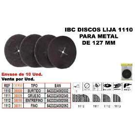 IBC  FINSTOCK 1-112   5 DISCOS LIJA 127MM METAL ENTREFINOS