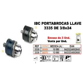 IBC FINSTOCK 3-336 PORTABROCAS LLAVE 3-8X24 M-13 MM