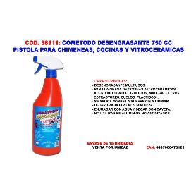 COMETODO DESENGRASANTE MULTIUSOS DOMESTICO 750 CC PULVERIZADOR