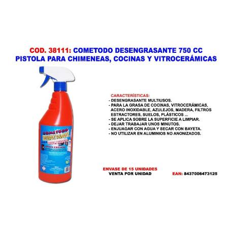 COMETODO DESENGRASANTE MULTIUSOS DOMESTICO 750 CC PULVERIZADOR