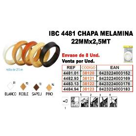 BAJA IBC 4-482 CHAPA MELAMINA 22MMX2,5MT 93ROBL