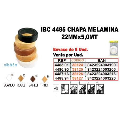 IBC FINSTOCK4-487 CHAPA MELAMINA 22MMX5,0MT 13SAPE