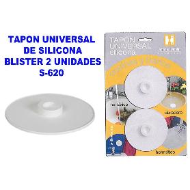 TAPON UNIVERSAL DE SILICONA BLISTER 2 UNIDADES S-620