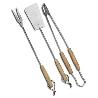 BAMBU ACC.BARBACOA SET 3 ACCESORIOS M-MADERA 36CM 450241
