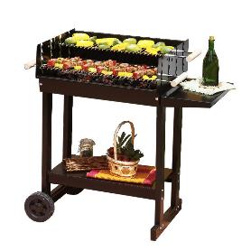 BAMBU BARBACOA CHAPA COPENHAGUE 62X46 CM CON RUEDAS 376246