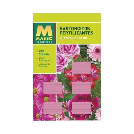 MASSO GARDEN BLI.25X1,8 GR BASTON FERTILIZ.PLANTA FLOR 231101