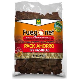 MASSO FUEGONET 200 PASTILLAS ENCENDIDO ECOLOGICAS 231281N