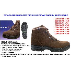 BOTA SEGARRA MOD.6200 TREKKING SERRAJE MARRON HIDROFUGAD T.42