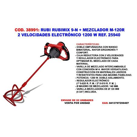 RUBI FINSTOCK  RUBIMIX 9-N+MEZCLADOR M-120R 2 VELOC 1200 W 25940