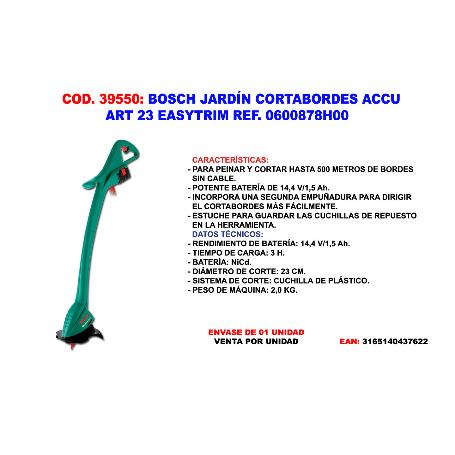 BAJA BOSCH JARDIN CORTABORDES ACCU ART23 EASYTRIM 0600878H00