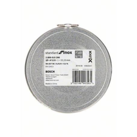 DISCO DE CORTE ABRASIVO PRO STAINLESS STEEL AND METAL, 115&NBSP;X&NBSP;1&NBSP;X&NBSP;22,23&NBSP;MM, X-LOCK, RECTO, 