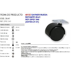 GAYNER RUEDA 20-41 REF DPG1 040  (ANTES 27-41)