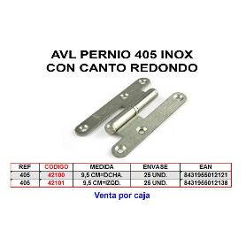 AVL PERNIO 405 9,5 MM CANTO REDONDO DCHA NIQUEL 403NM (CAJA 20 UNIDADES)
