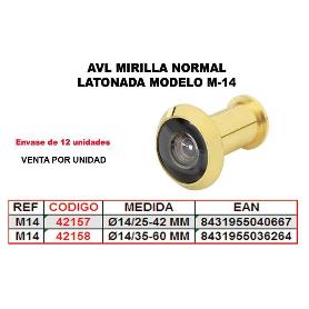 AVL FINSTOCK MIRILLA NORMAL LATONADA Ø 14 DE 25-42 MM MOD M-14