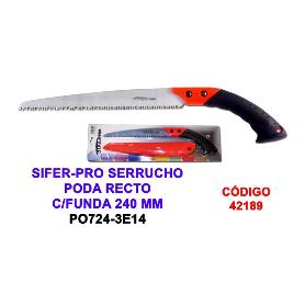 SIFER-PRO SERRUCHO PODA RECTO C-FUNDA 240 MM P0724-3E14