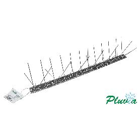 PLUVIA PINCHO ANTIPALOMA BASE METAL 50 CM 36 PUAS INOX LASS5036A