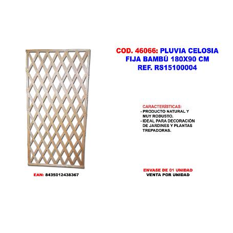 PLUVIA CELOSIA FIJA BAMBU 180X90 RS15100004