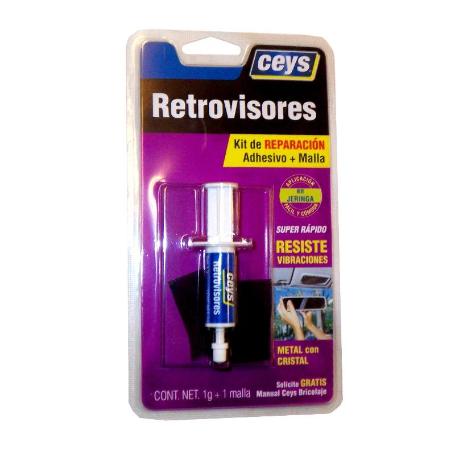 CEYS RETROVISORES KIT ADHESIVO EN JERINGA 1 GR+MALLA BL. 501020