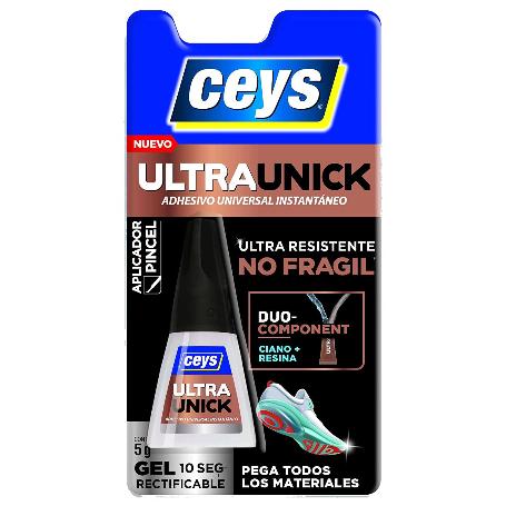 CEYS ADHESIVO ULTRAUNICK CIANOCRILATO GEL 5 GR PINCEL 504270