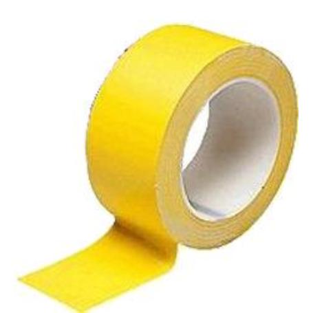 CINTA AISLANTE 10 MT X19 MM AMARILLA  ROLLO (CAJA 10 UNIDADES)