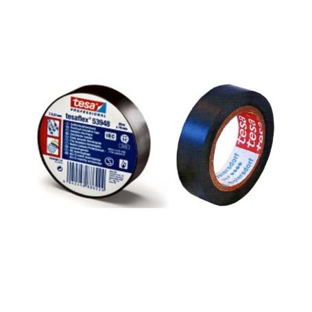 CINTA AISLANTE TESA 53988 25 MT X25 MM NEGRA  HOMOLOGADA ROLLO (CAJA 10 UNIDADES)