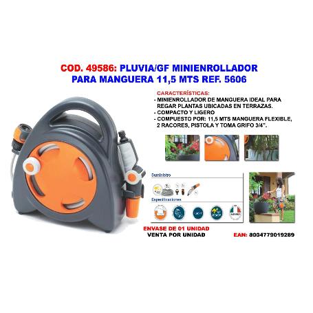 PLUVIA-GF MINIENROLLADOR PARA MANGUERA 11,5 MTS 5606