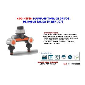 PLUVIA-GF FINSTOCK TOMA DE GRIFOS DE DOBLE SALIDA 3-4 3073
