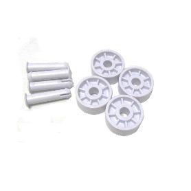 KEEPER REPUESTO 4 RUEDAS LIMPIAFONDOS PISCINA ALUMINIO 35CM 6409