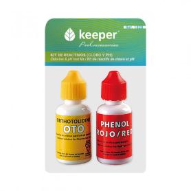 KEEPER REPUESTO 2 BOTES REACTIVOS TEST MEDIDOR CLORO Y PH  1828