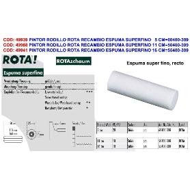 ROTA MINIRODILLO RECAMBIO ESPUMA SUPERFINO 16CM PACK10 55400-309 (CAJA 10 UNIDADES)