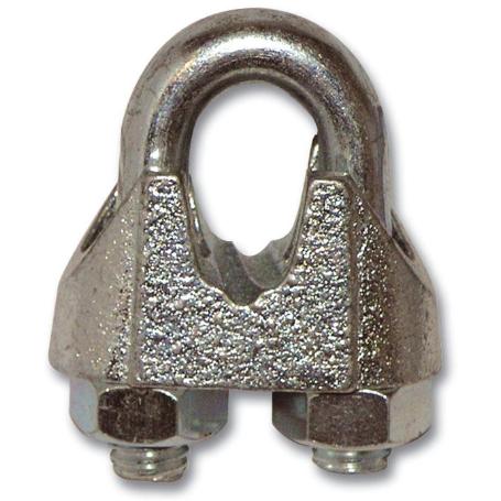 SUJETACABLES AVL -DIN 741 GALVANIZADOS M-  6  (6,5 MM)   1-4 (CAJA 25 UNIDADES)