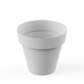 PLASTIKEN MACETA SERIE TES REDONDA 22 CM BLANCA 8622-BLA