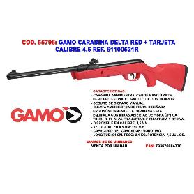 GAMO CARABINA DELTA JUNIOR RED TARJETA CALIBRE 4,5 REF.61100521R