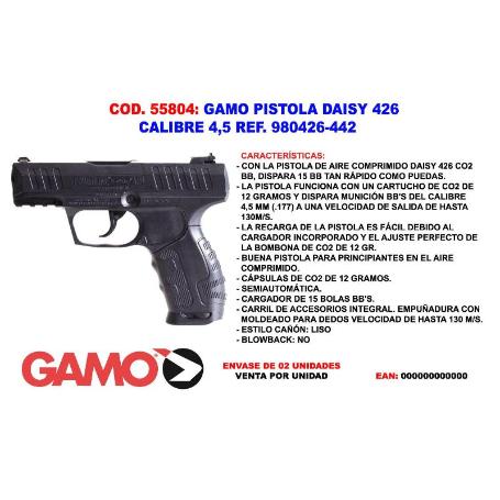 BAJA GAMO PISTOLA DAISY 426 CAL.4,5 REF. 980426-442