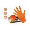 GUANTE SIFER NITRILO 9,5GR 8M DIAMANTADO NARANJA-LION C-50U T-M
