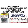 AVL BLISTER TORNILLO HEXAGONAL CON TUERCA 6X30 ZINCADO 5579 (CAJA 15 UNIDADES)