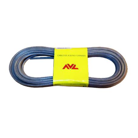 AVL CABLE ACERO 3.5 MM PLASTIFICADO SEMITRANSPARENTE   20 MTS