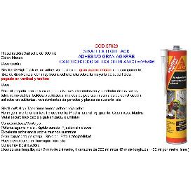 BAJA SIKAFLEX HIGH TACK ADHESIVO  AGARRE BLANCO CAR.300ML 465496