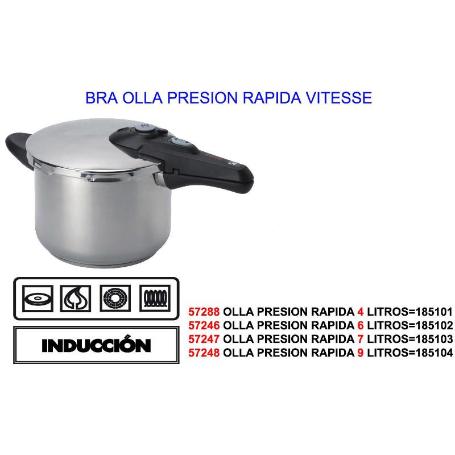 FINSTOCK BRA VITESSE OLLA PRESION RAPIDA 7 LITROS 185103
