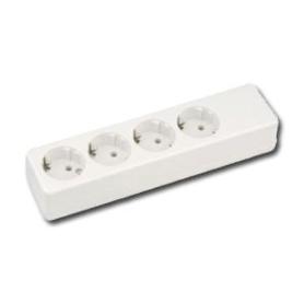 ELECTRICIDAD BASE MULTIPLE CON TT 4 TOMAS SCABLE 41004