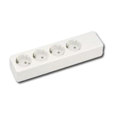 ELECTRICIDAD BASE MULTIPLE CON TT 4 TOMAS SCABLE 41004