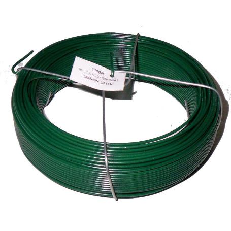 AVL ALAMBRE PLASTIFICADO VERDE   Nº 7 (1.2 MM)  50 M ROLLO
