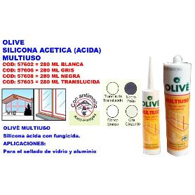 BAJA OLIVE SILICONA ACETICA ACIDA S-10 MULTI BLANCA 280 ML