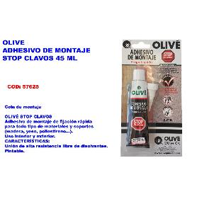 BAJA OLIVE ADHESIVO DE MONTAJE STOP CLAVOS 45 ML