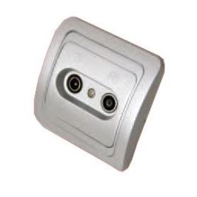 ELECTRICIDAD FINSTOCK BASE TV-FM ALUMINIO BLISTER 40831