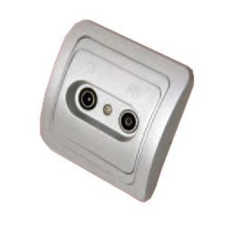 ELECTRICIDAD FINSTOCK BASE TV-FM ALUMINIO BLISTER 40831