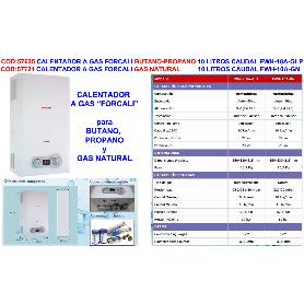 FORCALI FINSTOCK CALENTADOR A GAS GAS NATURAL 10 LITROS FWH-10A